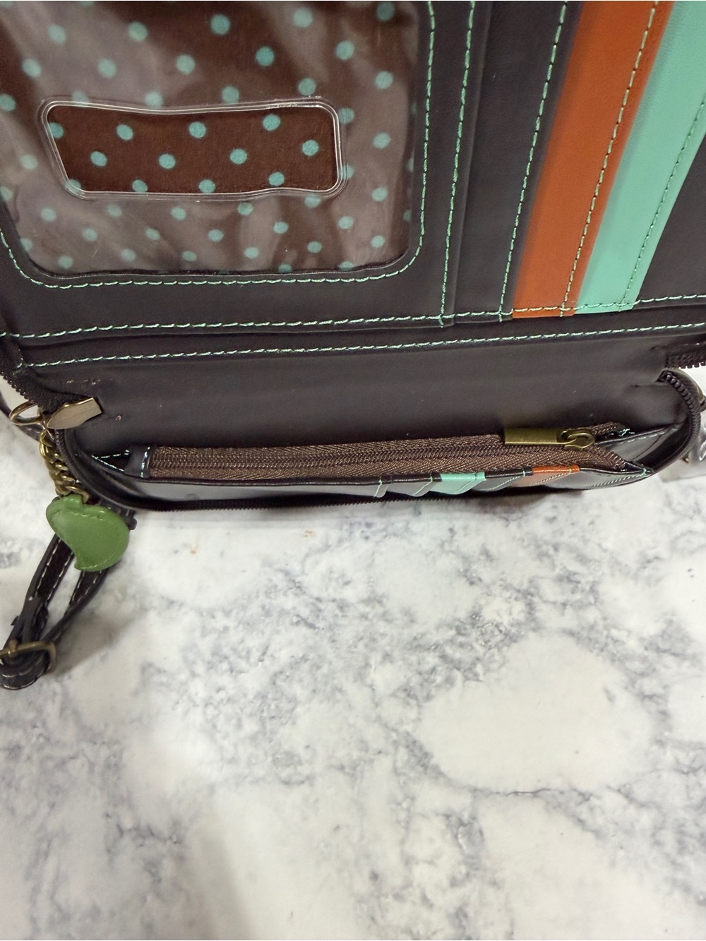 CHALA Crossbody Cell Phone Case Wallet Hummingbird faux leather travel - Picture 8 of 9